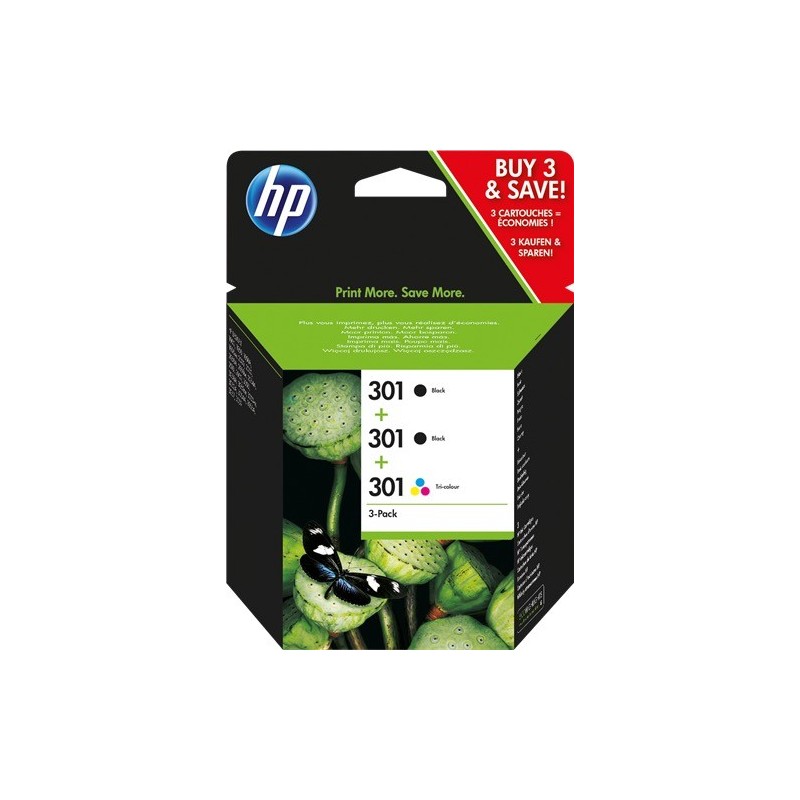 Acheter HP 301XL Cartouche d'encre 3-couleurs (D8J46AE) Multipack