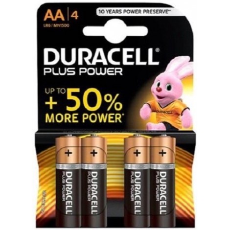 DURACELL AAA LR03 - 4x Piles Alcalines Plus Power