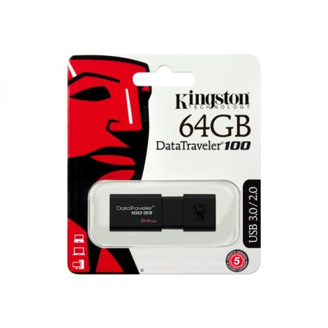 Clé USB 64 Go Kingston 3.1 DataTraveler 100 G3