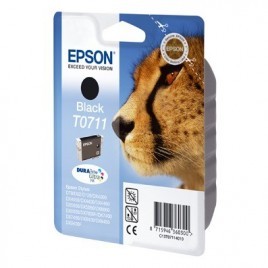 ORIGINAL EPSON T0711 Noire - Guépard - 7.4ml - 245 pages