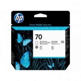 Tête d'impression ORIGINAL HP 70 Optimisateur de Brillance + Gris C9410A