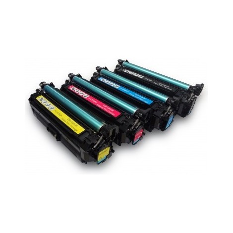 Pack de 4 Toners compatibles HP CE264X + CF031A + CF033A + CF032A, - 17 000 + 3x 12 500 pages