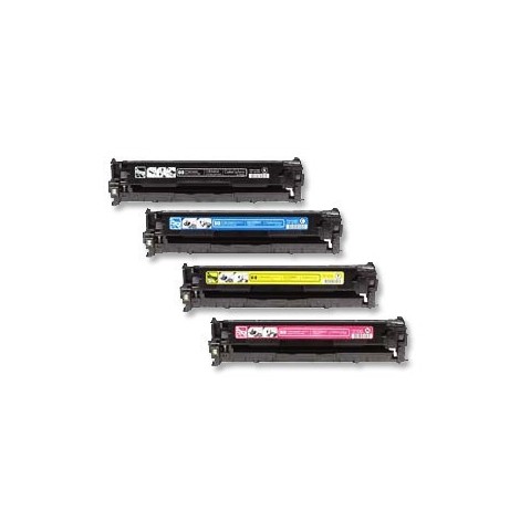 Pack de 4 Toners compatibles HP CE400X + CE401A + CE402A + CE403A - 11 000 + 3x 6 000 pages