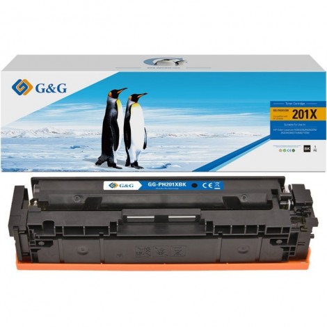 CF400X - 201X Noir, Toner compatible HP - 2800 pages