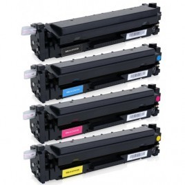 Pack de 4 Toners 410X compatibles HP CF410X + CF411X + CF412X + CF413X - 6 500 + 3x 5 000 pages