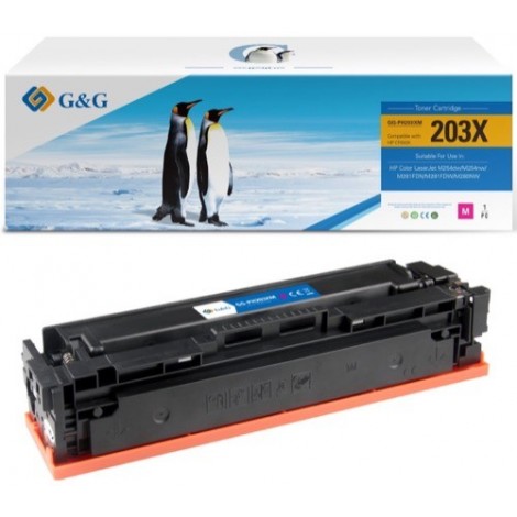 CF543X - 203X Magenta, Toner compatible HP - 203X - 2 500 pages