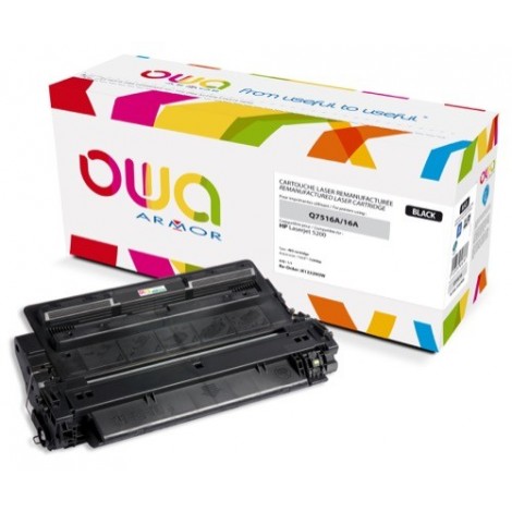 Toner ARMOR pour HP Q7516A Noir - 12 000 pages - K12329OW