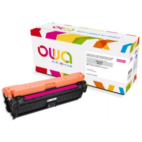 Toner ARMOR pour HP CE343A Magenta - 16 000 pages - K15838OW