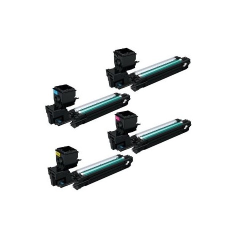 Pack 4 Toners compatibles Konica Minolta A0WG02H-JH-DH-7H - 4x 5 000 pages