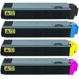 Pack 4 Toners Equivalent KYOCERA TK500 BK + C + M + Y - 4x 8 000 pages