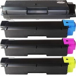 Pack 4 Toners Equivalent KYOCERA TK-580 BK + C + M + Y - 3 500 + 3x 2 800 pages