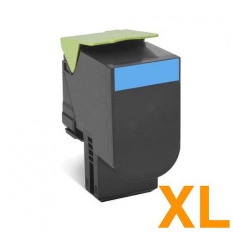 80C2HC0 - 802HC Cyan, Toner compatible LEXMARK - 3 000 pages