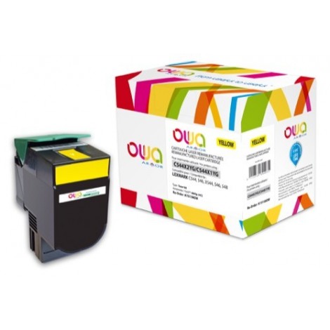 Toner ARMOR pour Lexmark C544X1YG Jaune - 4 000 pages - K15158OW