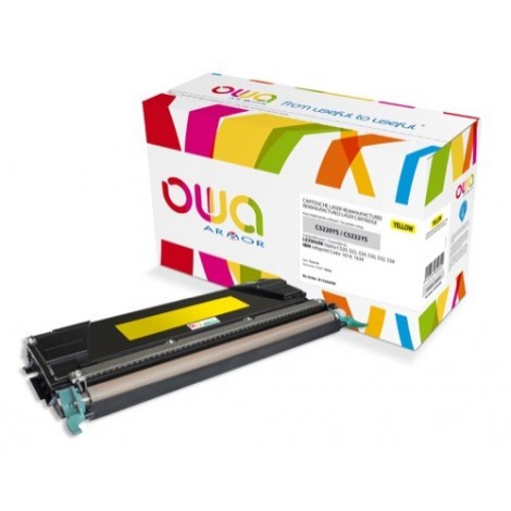 Toner ARMOR pour Lexmark C5220YS Jaune - 3 000 pages - K15204OW