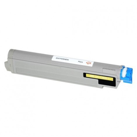 43837129 Jaune, Toner compatible OKI - 22 000 pages