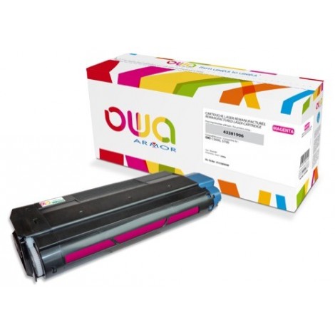 Toner ARMOR pour Oki 43381906 Magenta - 2 000 pages - K15289OW