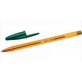 Stylo Bille Fine Bic Cristal Original Vert - Pointe Ronde 0,8 mm