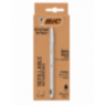 Pack Stylo Bille Rechargeable Bic Cristal Re´new + 2 Recharges Noir