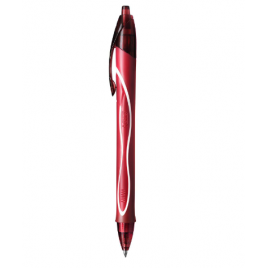 Bic Gel-Ocity Quick Dry Couleur Rouge - Grip Caoutchouc - Pointe moyenne 0,7 mm