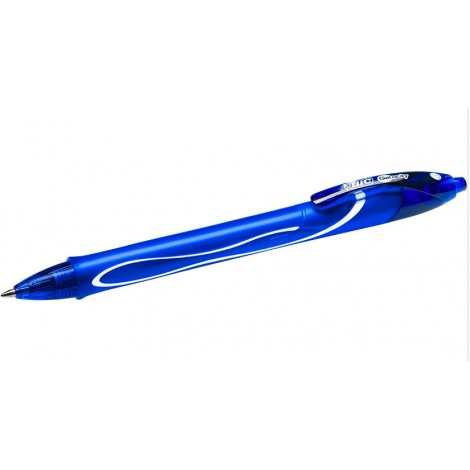 Bic Gel-Ocity Quick Dry Couleur Bleu foncé - Grip Caoutchouc - Pointe moyenne 0,7 mm