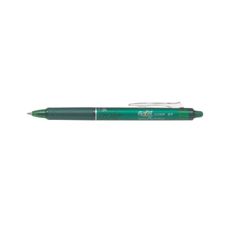 Pilot Frixion Clicker Vert Stylo Roller Gel Effaçable rétractable - Pointe sphérique 0,7mm Rollerball