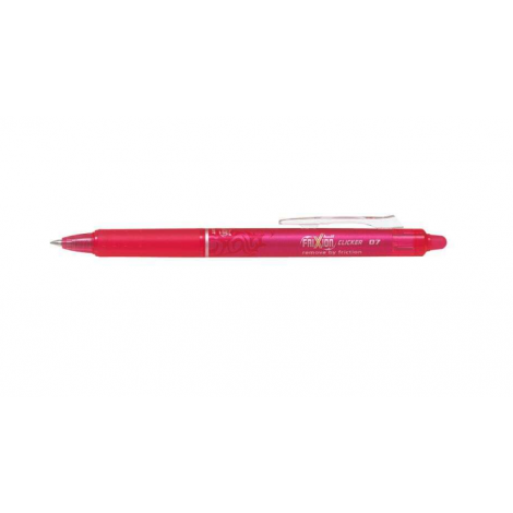 Pilot Frixion Clicker Rose Stylo Roller Gel Effaçable rétractable - Pointe sphérique 0,7mm Rollerball