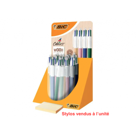 Bic 4 Couleurs Style Couleur Bois - Wood Effect