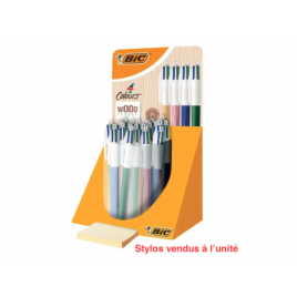 Bic 4 Couleurs Style Couleur Bois Rose - Wood Effect