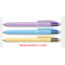 Bic 4 Couleurs Pastel - Design Full Pastel Violet - Stylo à bille rétractable