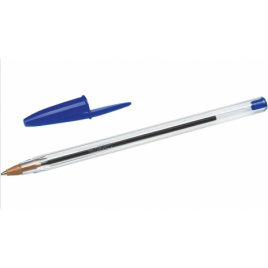 Stylo Bille Fine Bic Cristal Original Bleu - Pointe Ronde 1,0 mm