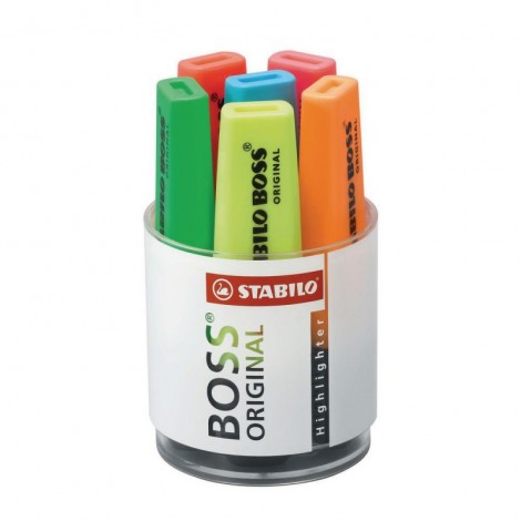 STABILO BOSS ORIGINAL, Pot de 6 surligneurs assortis