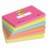 POST-IT® Notes Post-it Poptimistic. 76 x 127 mm. 6 blocs de 100 feuilles.