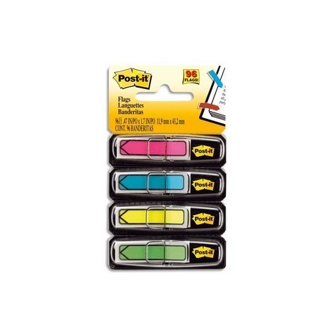 POST-IT®  Marque-pages flèches (4x24) couleurs vives