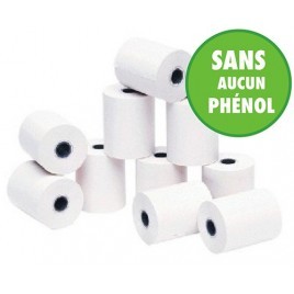 Apli - LOT 10 Rouleaux pour tickets de carte bancaire Sans aucun Phénol Bobine 57x40x12 55g/m2 thermique - 15247P