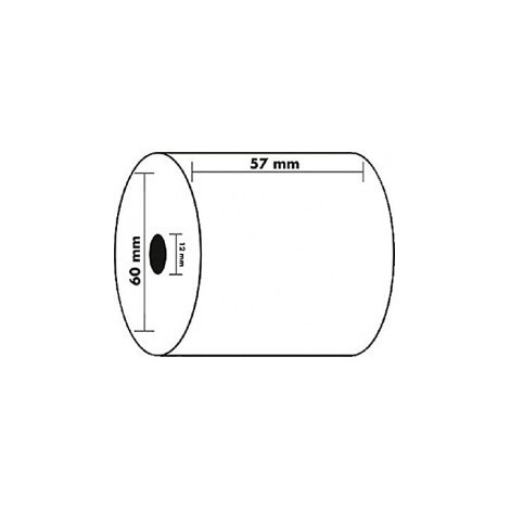 Apli - LOT de 10 Bobines Papier Thermique Sans Bisphénol A - 57x60x12 48g/m2 thermique - 15250P