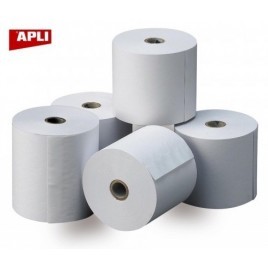 Apli - LOT de 10 Bobines Papier Standard Offset - 76x70x12 60g/m2 - 15260P