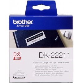 ORIGINAL Brother Etiquettes  DK-22211  Étiquettes en continu, 29mm x 15,24 m blanc