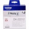 ORIGINAL Brother Etiquettes  DK-22212  Étiquettes en continu, 62mm blanc 15,24 m