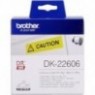 ORIGINAL Brother Etiquettes jaune DK-22606  Étiquettes en continu, 62mm x 15,24 m