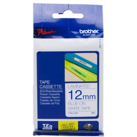 ORIGINAL Brother Ruban bleu sur blanc TZe-233 TZ-233 12 mm x 8 m, laminé