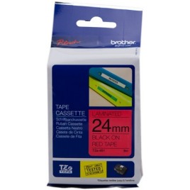 ORIGINAL Brother Ruban Noir sur rouge TZe-451 TZ-451 24 mm x 8 m, laminé