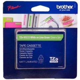 ORIGINAL Brother Ruban blanc sur vert(pomme) TZe-MQG35 TZ-MQG35 12 mm x 5 m, laminé