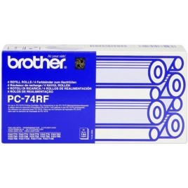 ORIGINAL Brother Rouleau de transfert thermique  PC-74RF  Pack de 4