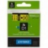 ORIGINAL DYMO Ruban Noir sur jaune S0720880 45808 19mm x 7m, Standard-D1-Ruban