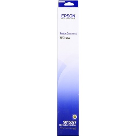 ORIGINAL Epson Ruban encreur noir C13S015327 S015327 Tissu ruban de couleur, 12 millions de caractères