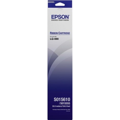 ORIGINAL Epson Ruban encreur noir C13S015610 S015610 Tissu ruban, 10 millions de caractères