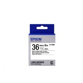 ORIGINAL Epson Ruban Noir sur blanc C53S657006 LK-7WBN