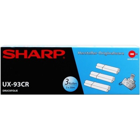 ORIGINAL Sharp Rouleau de transfert thermique  UX-93CR  Pack de 3