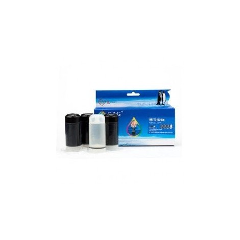 Kit de recharge d'encre universel pour cartouche d'encre noir - 3x 30ml + 30ml de solvant