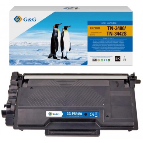 TN-3480 Noir, Toner compatible BROTHER - 8 000 pages